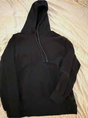 TNA Black Women's Pullover Hoodie with Kangaroo Pocket